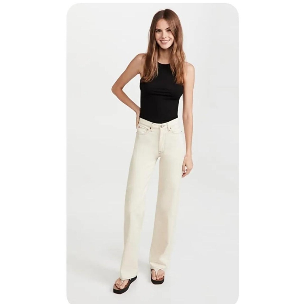 3X1 Neutral Kate High Rise wide Leg Jean